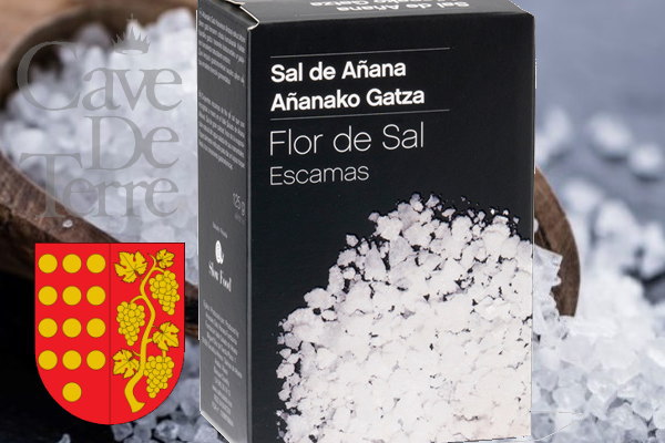 サル・デ・アニャーナ　フルール・ド・サル　アニャナ 泉の岩塩 250g/Sal de Anana Escama de Flor de Sal【スペイン・バスク・調味料】　※
