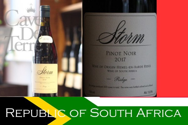 リッジ　ピノノワール　【バックヴィンテージ】2019　ストーム・ワインズ/Storm Wines Ridge Pinot Noir/南アフリカ赤
